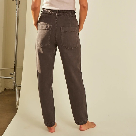 AMO Drapey Trouser in Washed Black 28 - Picture 5 of 14